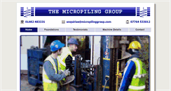 Desktop Screenshot of micropilinggroup.com