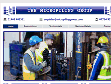 Tablet Screenshot of micropilinggroup.com